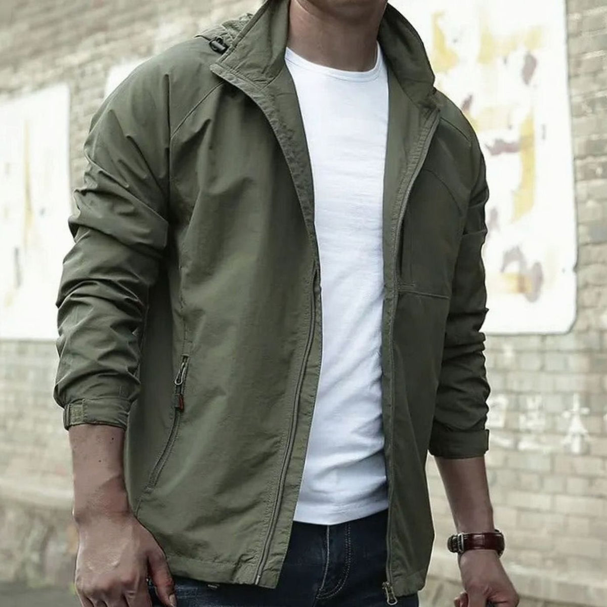 Men's Casual Zip-Up Urban Street Jacket