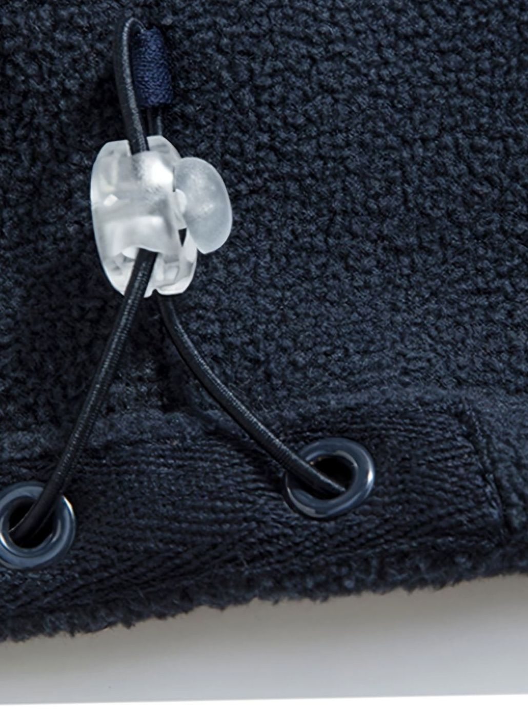 Men's Full-Zip Stand-Collar Fleece Jacket - Black