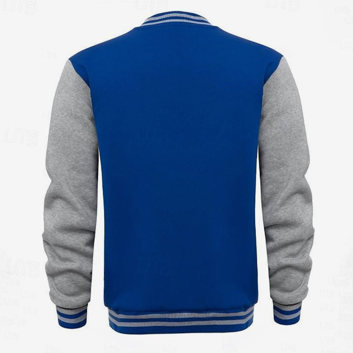 Men's Classic Snap-Front Varsity Bomber Jacket
