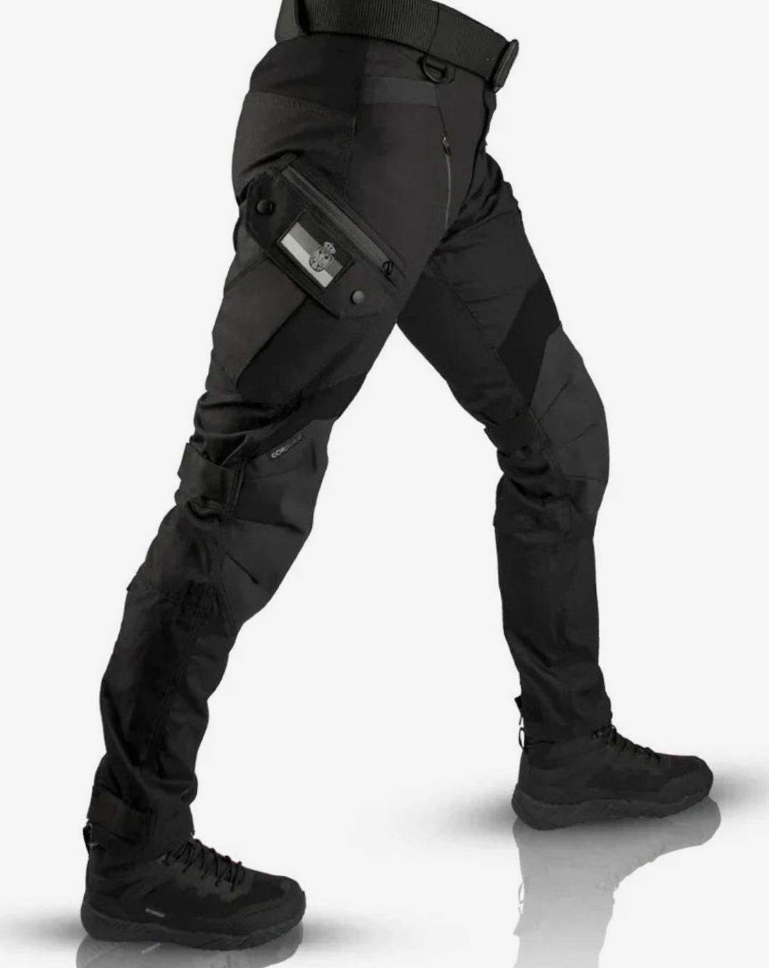 Men's Tactical Multi-Pocket Cargo Pants - Black