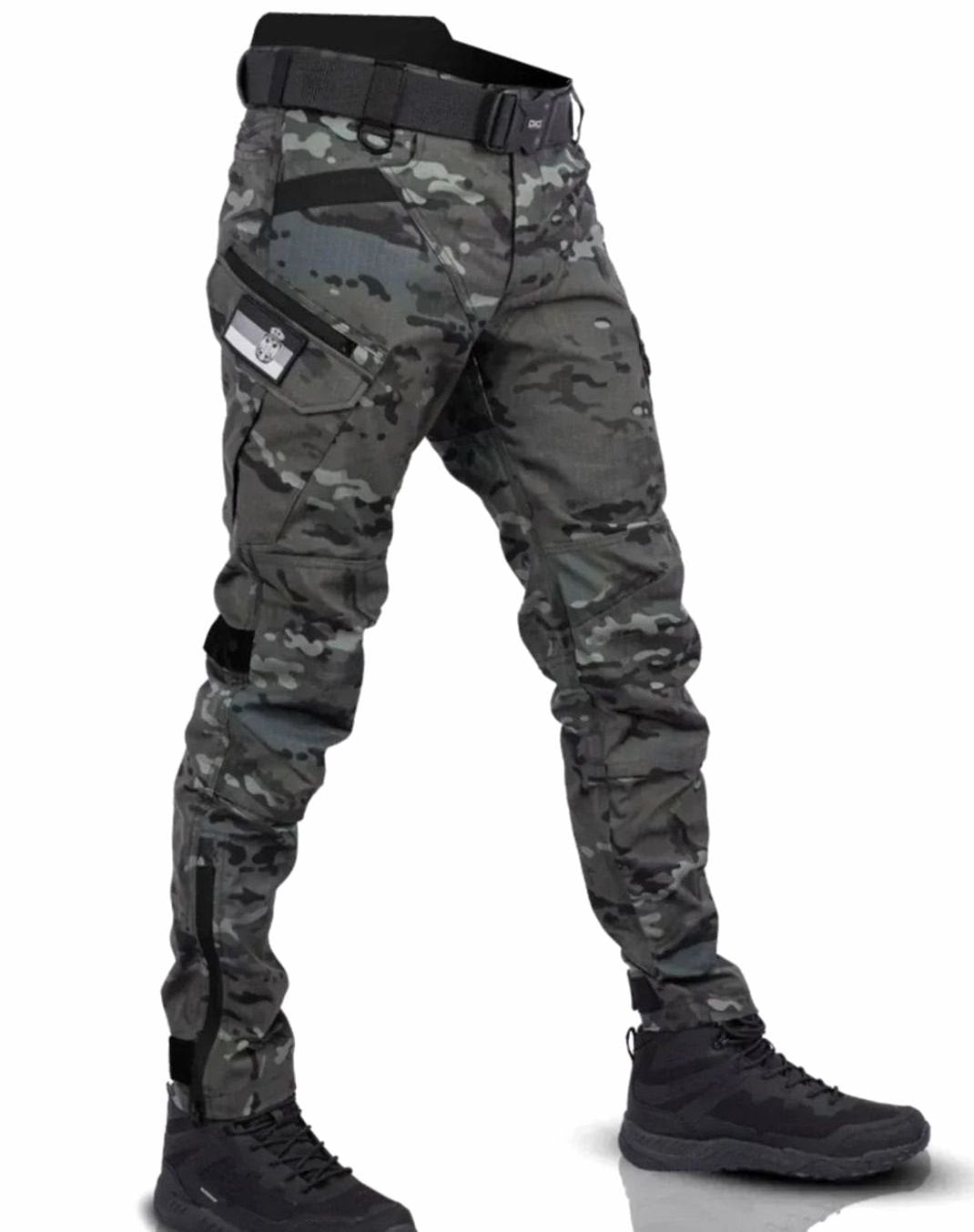 Men's Tactical Multi-Pocket Cargo Pants - Camouflage