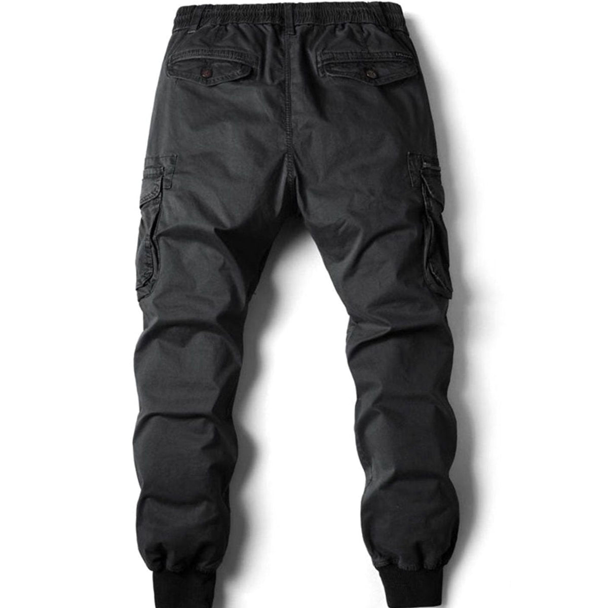 Men's Elastic Waist Tapered Cargo Jogger Pants