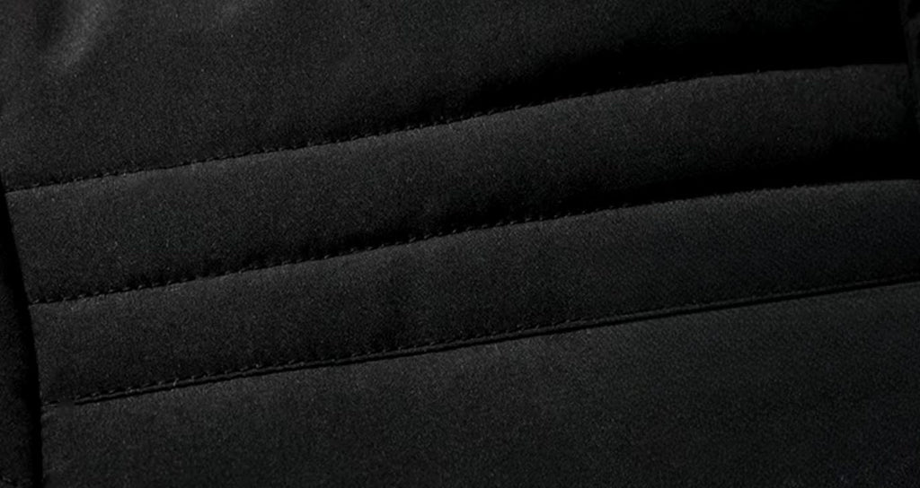 Men's Fleece-Lined Quilted Jacket With Detachable Fur-Trim Hood