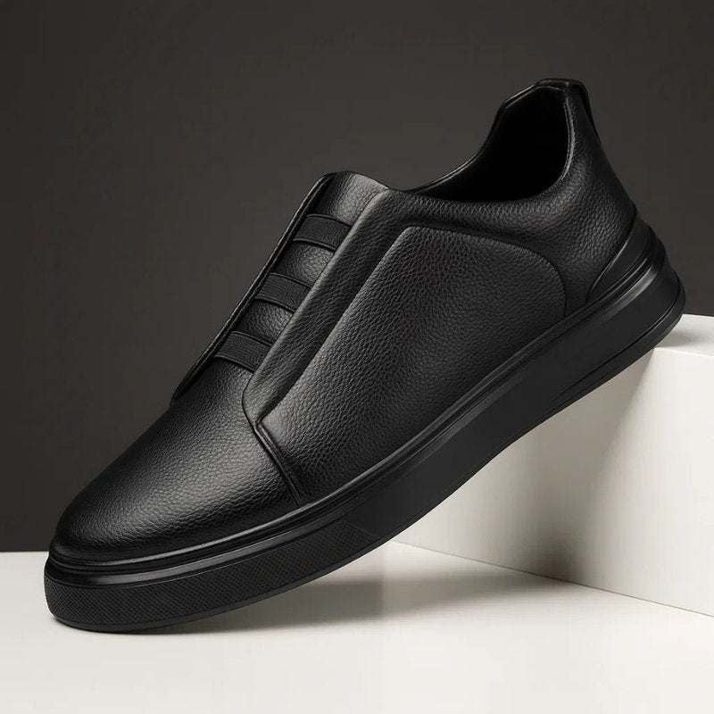 Men's Leather Slip-On Sneakers