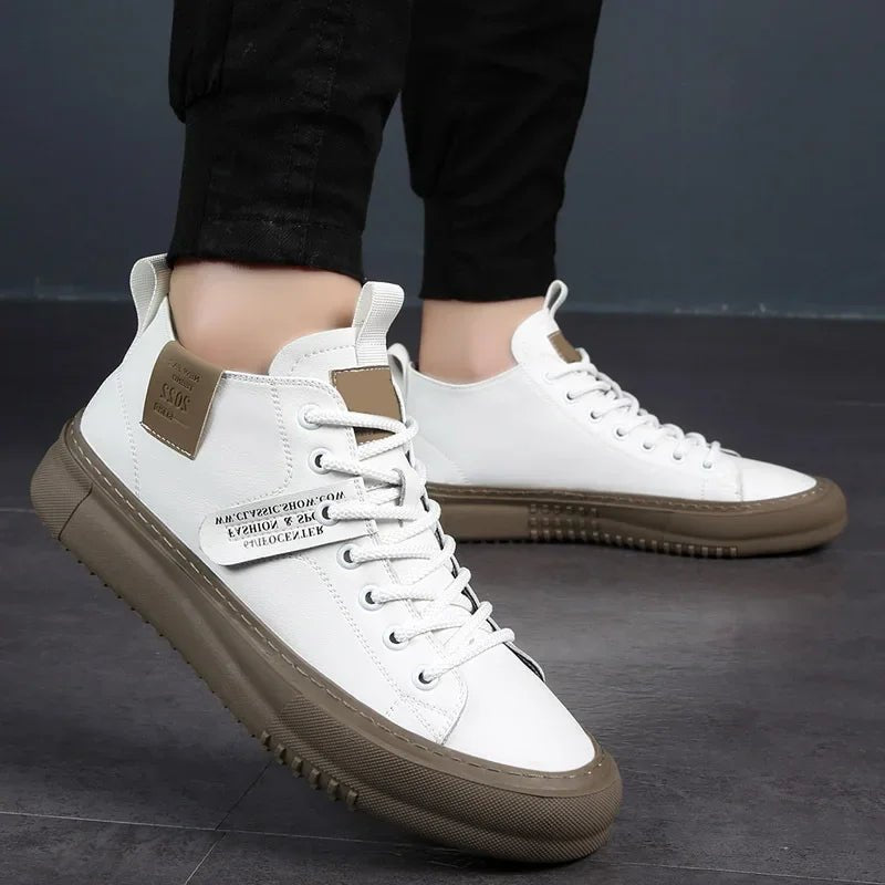 Men's High-Top Leather Sneakers
