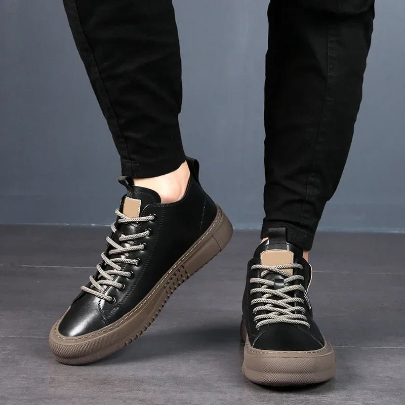 Men's High-Top Leather Sneakers