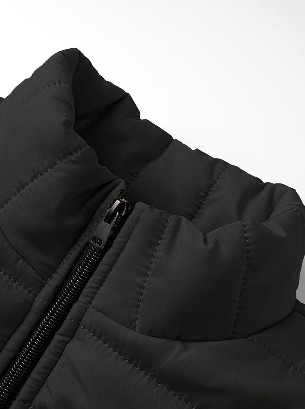 Men's Horizontal-Quilted Packable Zip-Up Puffer Jacket