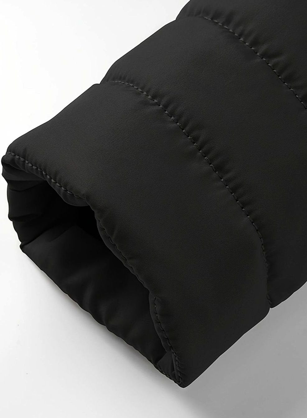 Men's Horizontal-Quilted Packable Zip-Up Puffer Jacket