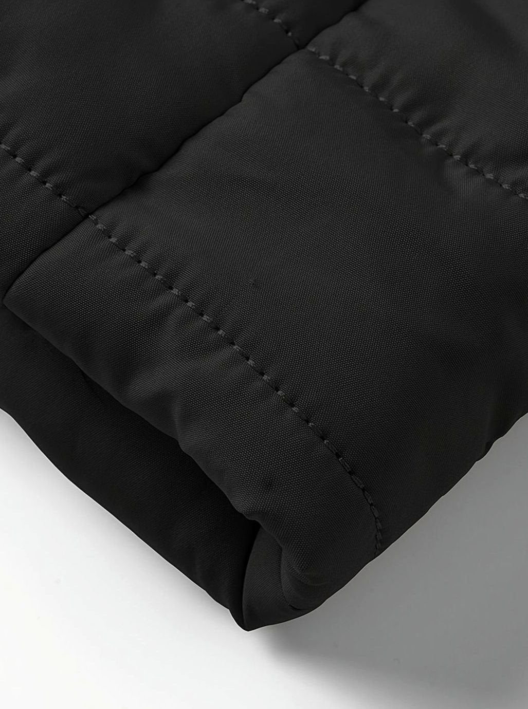 Men's Horizontal-Quilted Packable Zip-Up Puffer Jacket