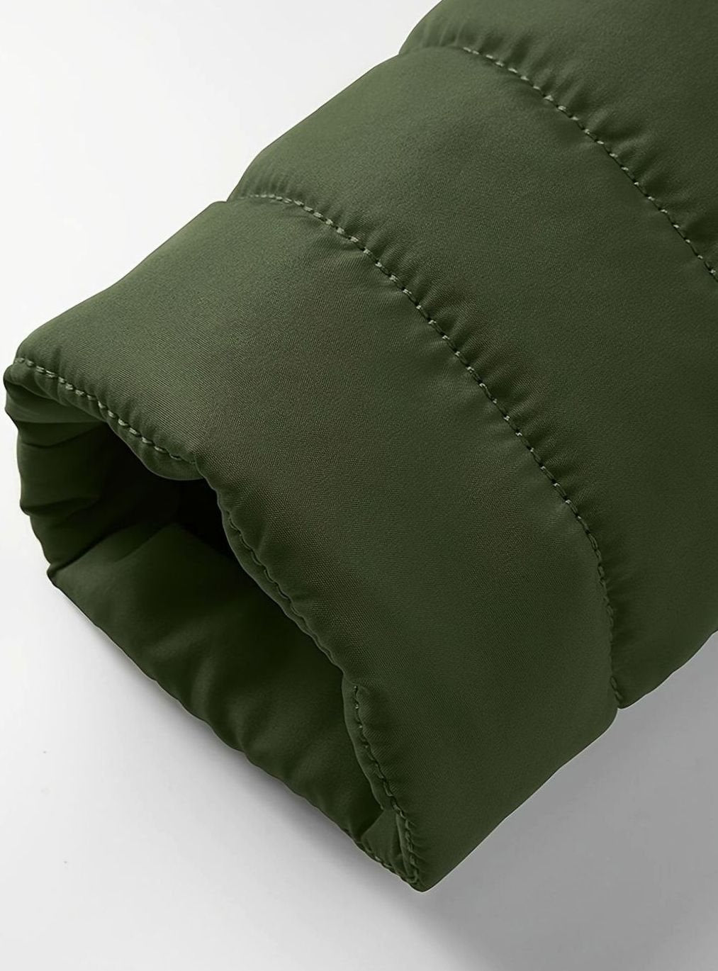 Men's Horizontal-Quilted Packable Zip-Up Puffer Jacket