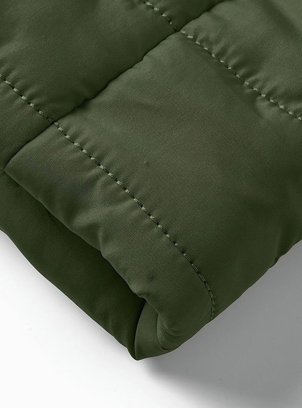 Men's Horizontal-Quilted Packable Zip-Up Puffer Jacket