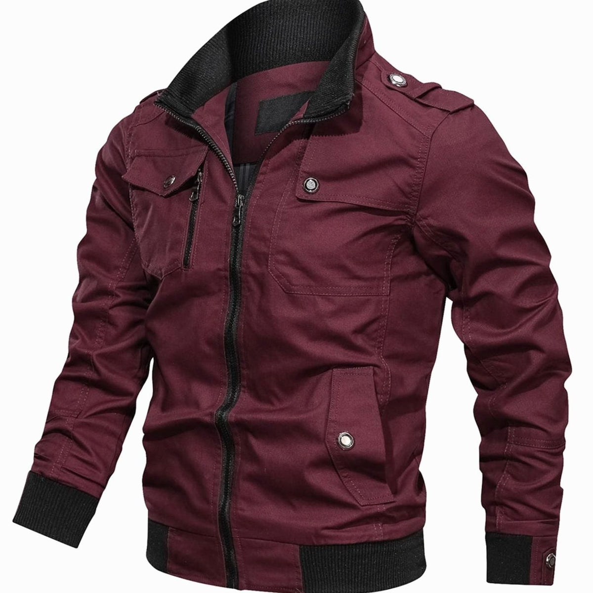 Men's Military-Style Bomber Jacket