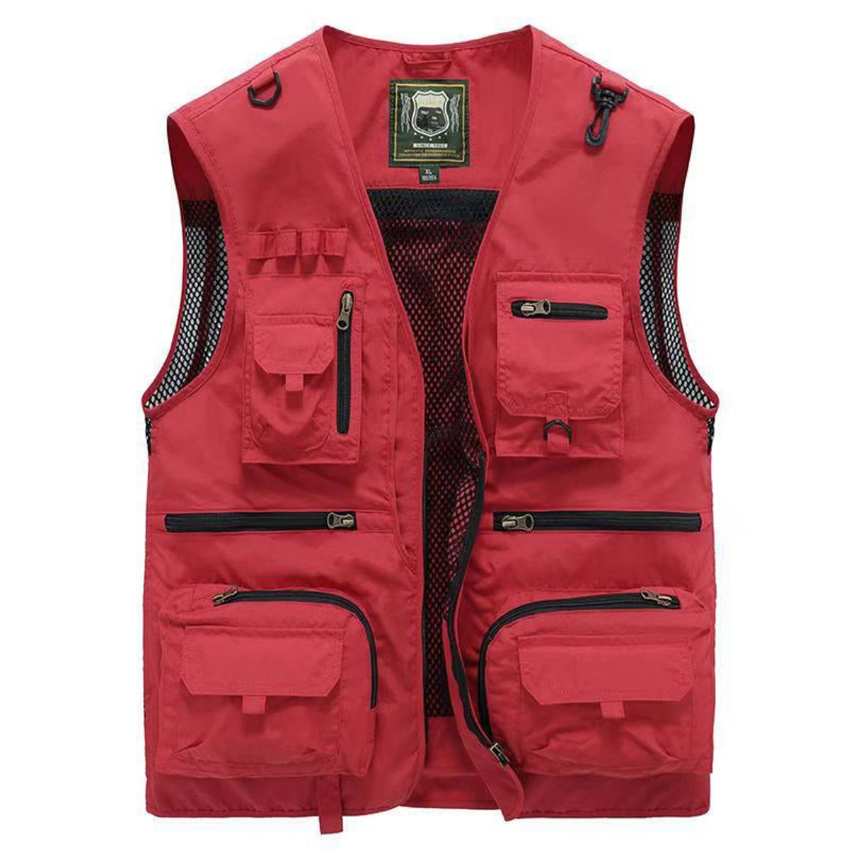 Men's Multi-Pocket Zip-Up Outdoor Utility Vest