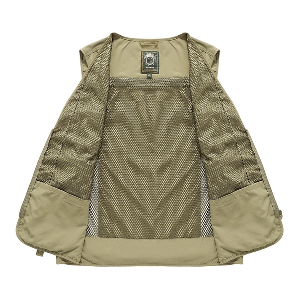Men's Multi-Pocket Zip-Up Outdoor Utility Vest