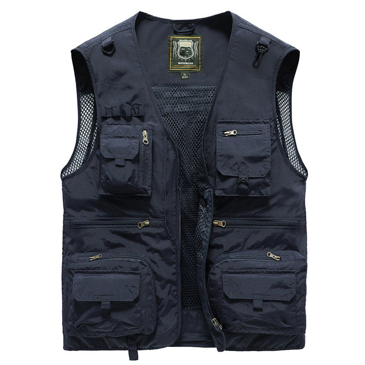 Men's Multi-Pocket Zip-Up Outdoor Utility Vest