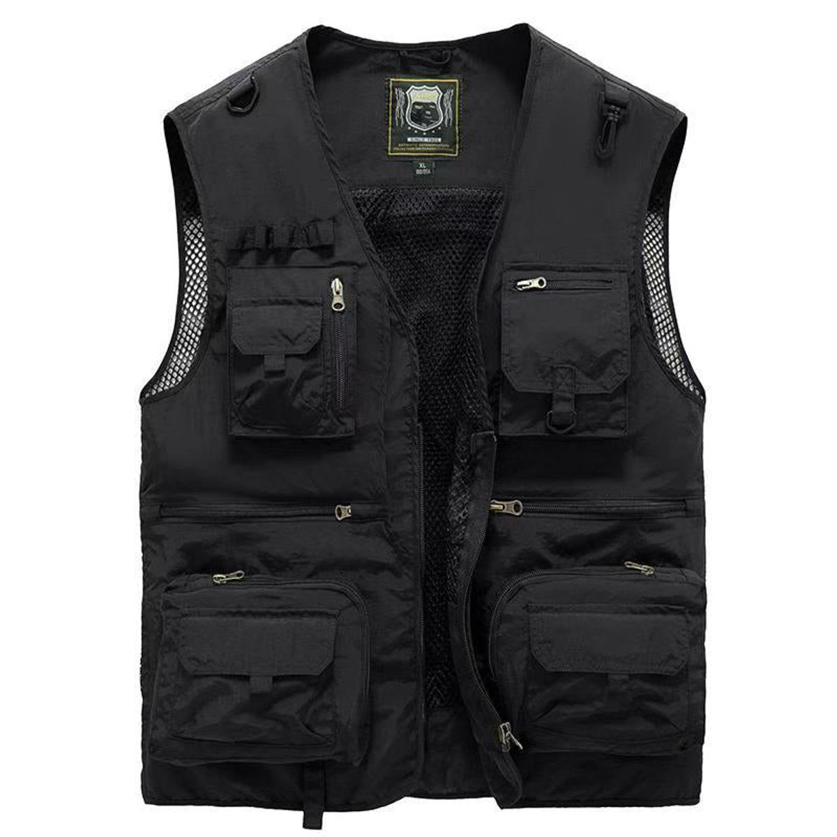 Men's Multi-Pocket Zip-Up Outdoor Utility Vest