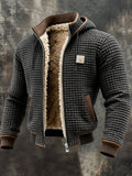 Men's Quilted Fleece-Lined Jacket - Gray