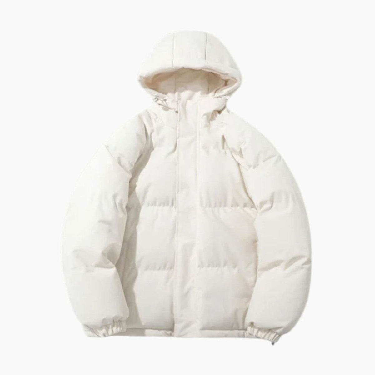 Men's Quilted Zip-Up Hooded Puffer Jacket