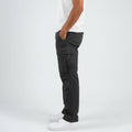 Men's Streetwear Relaxed Fit Cargo Pants - Black