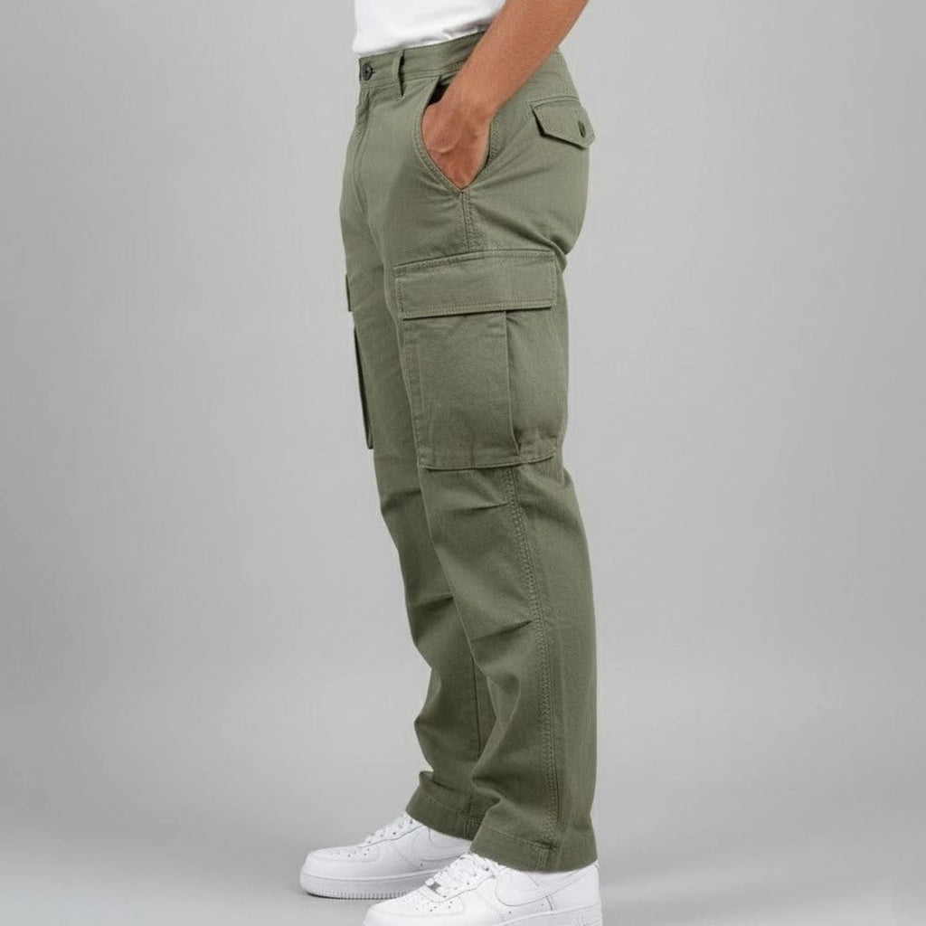 Men's Streetwear Relaxed Fit Cargo Pants