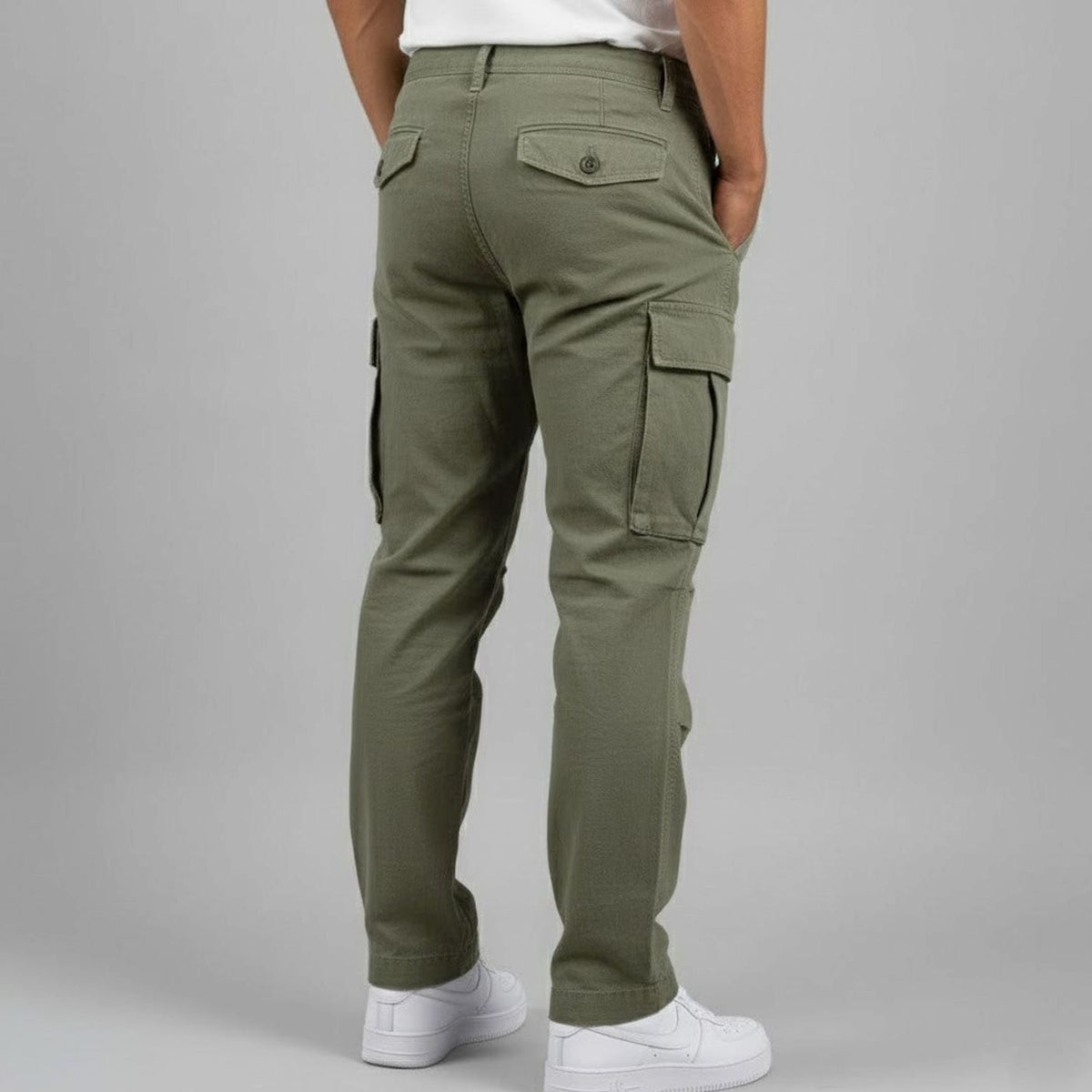 Men's Streetwear Relaxed Fit Cargo Pants