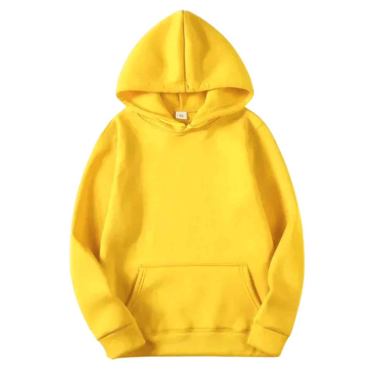 Men's Relaxed-Fit Solid Pullover Hoodie with Kangaroo Pocket