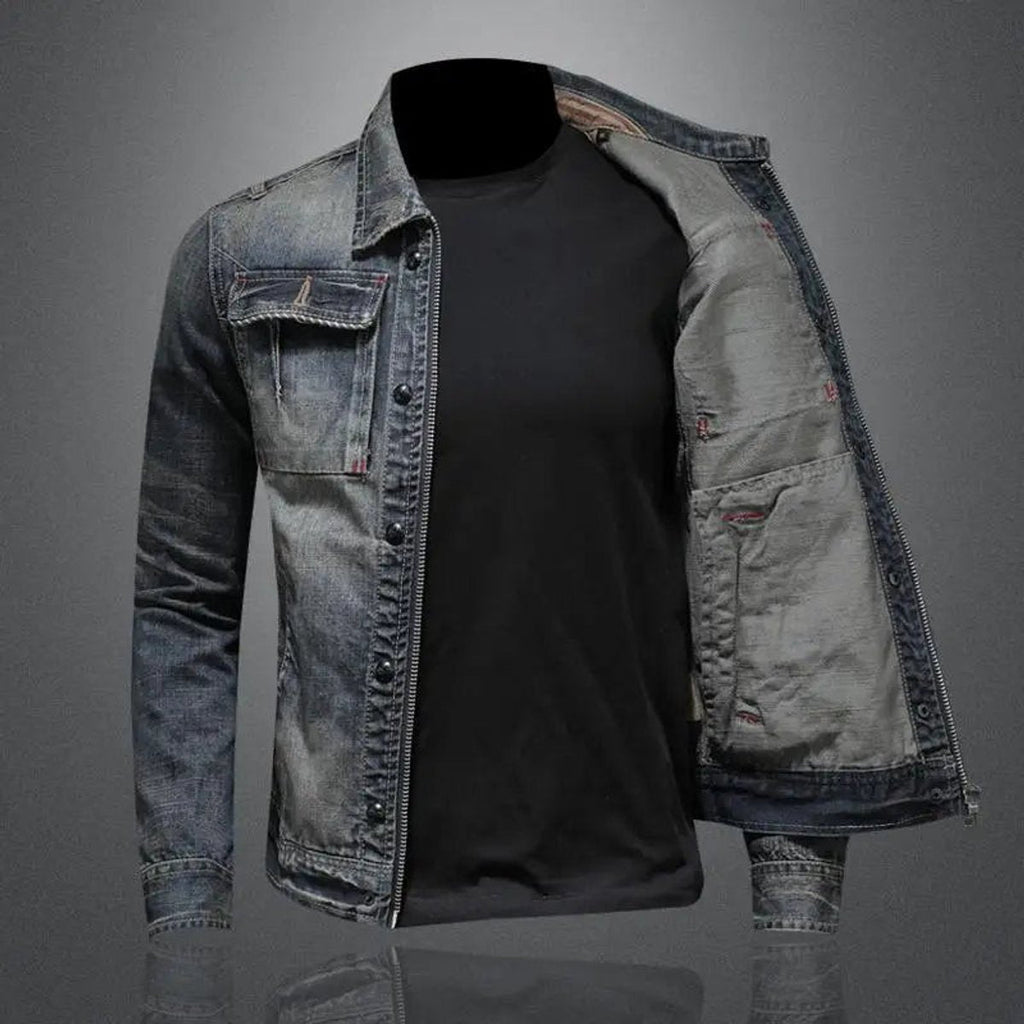Men's Retro Washed Denim Jacket