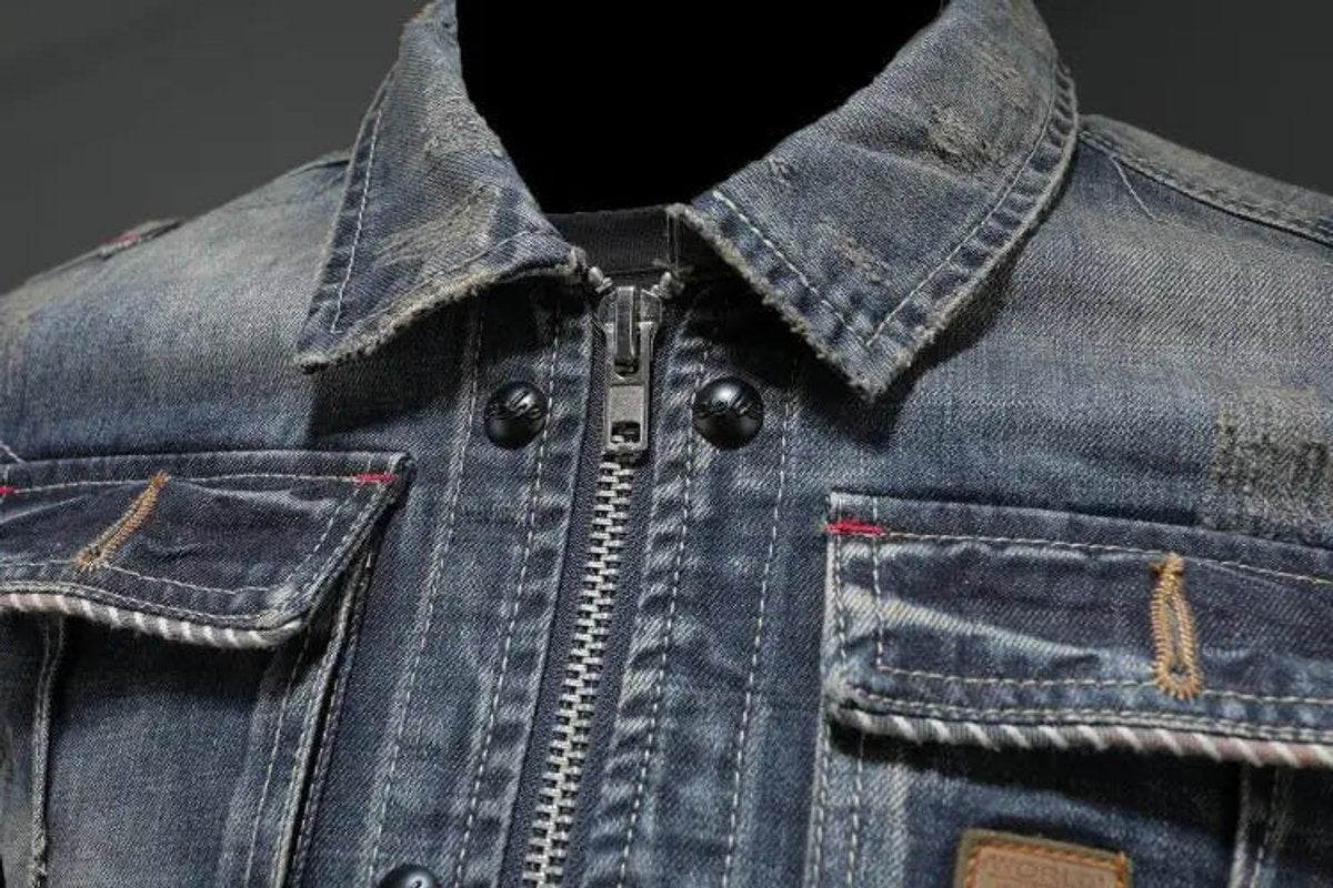 Men's Retro Washed Denim Jacket
