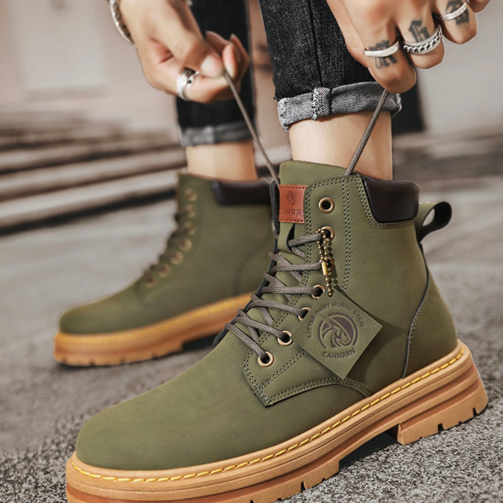 Men's Rugged Lace-Up Hiking Boots