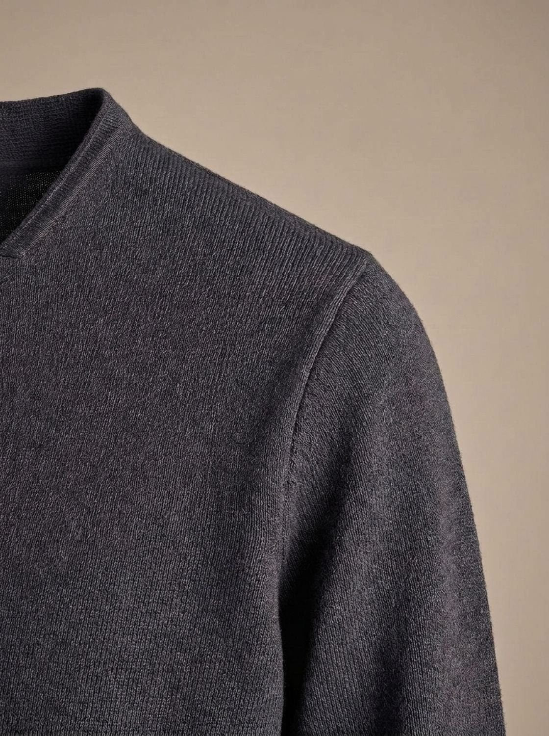 Men's Slim-Fit Knit Cardigan with Notched Lapel