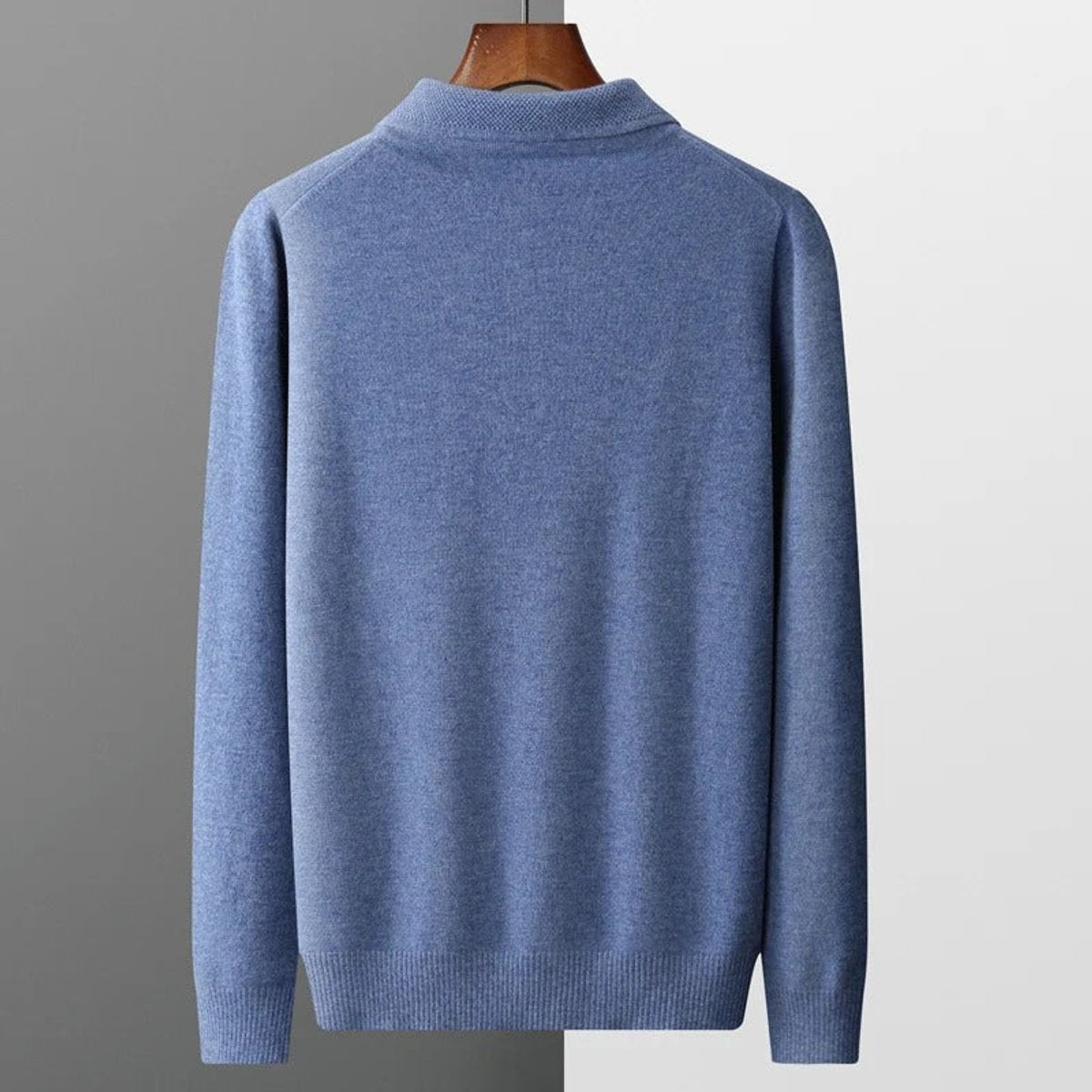 Men's Soft Knit Polo Sweater