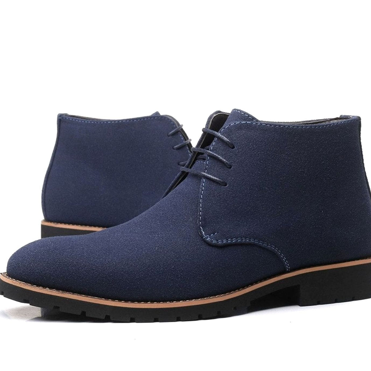 Men's Suede Chukka Lace-Up Boots - Blue