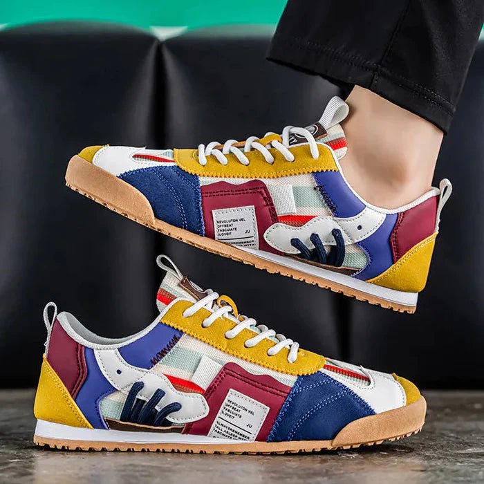 Men's Suede Mesh Trail Sneakers