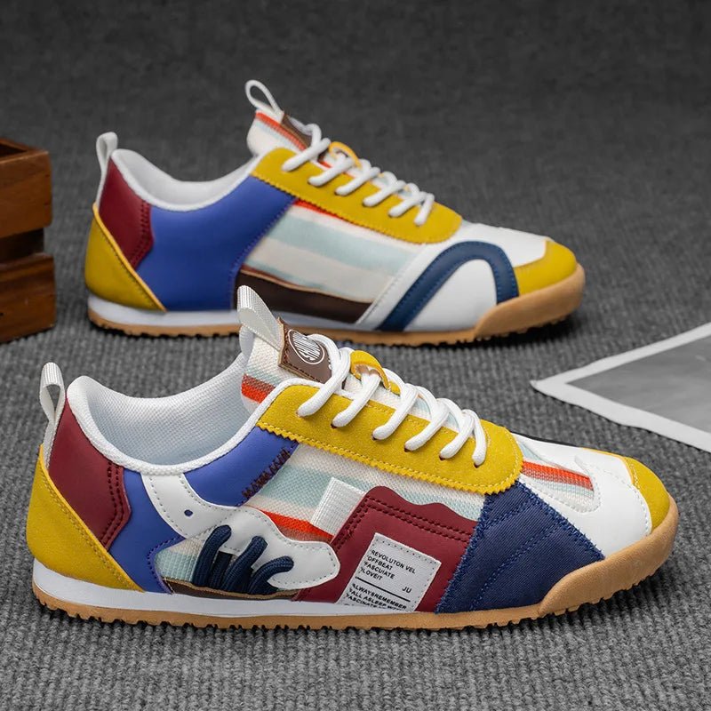 Men's Suede Mesh Trail Sneakers