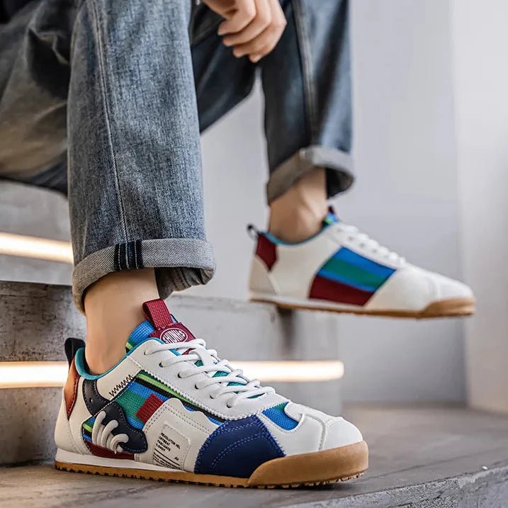 Men's Suede Mesh Trail Sneakers