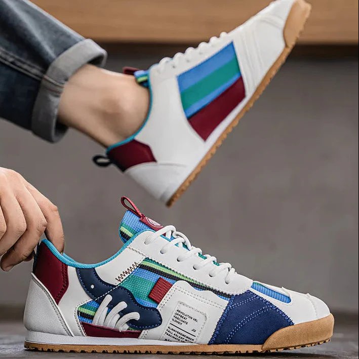 Men's Suede Mesh Trail Sneakers