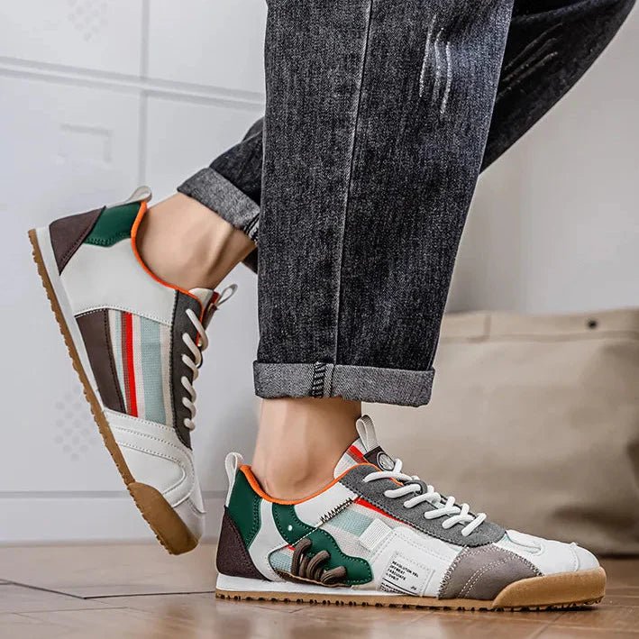 Men's Suede Mesh Trail Sneakers