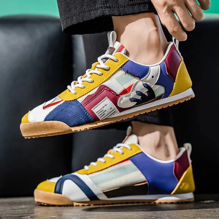 Men's Suede Mesh Trail Sneakers