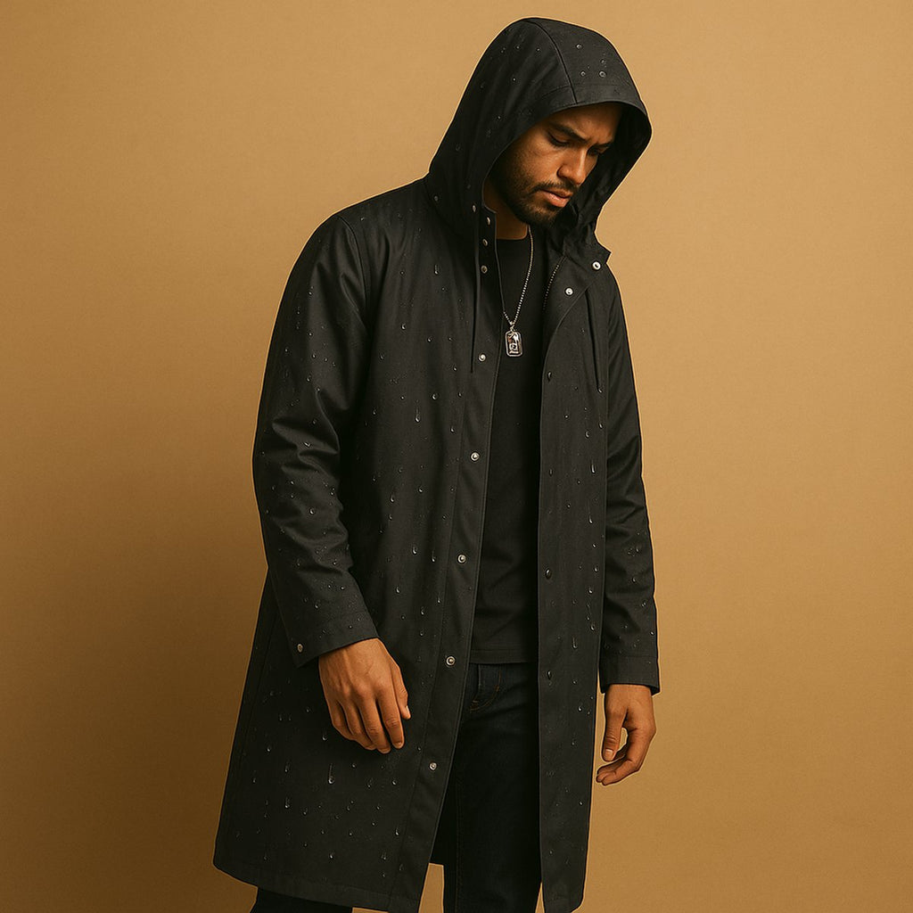 Men's Waterproof Hooded Rain Jacket