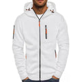 Men's Zip-Up Fleece Hoodie - White