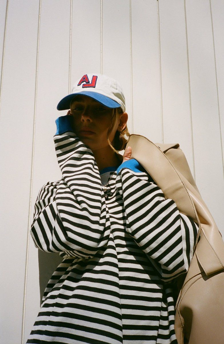 Women's Striped Oversized Pullover Sweater