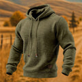 Men's Waffle Texture Pullover Hoodie