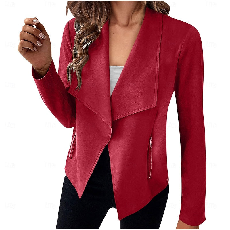 Women's Draped Waterfall Open-Front Jacket