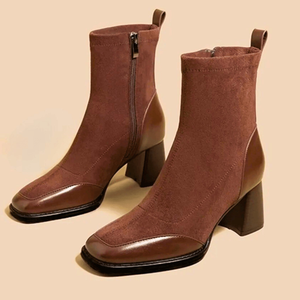 Women's Classic Block Heel Ankle Boots