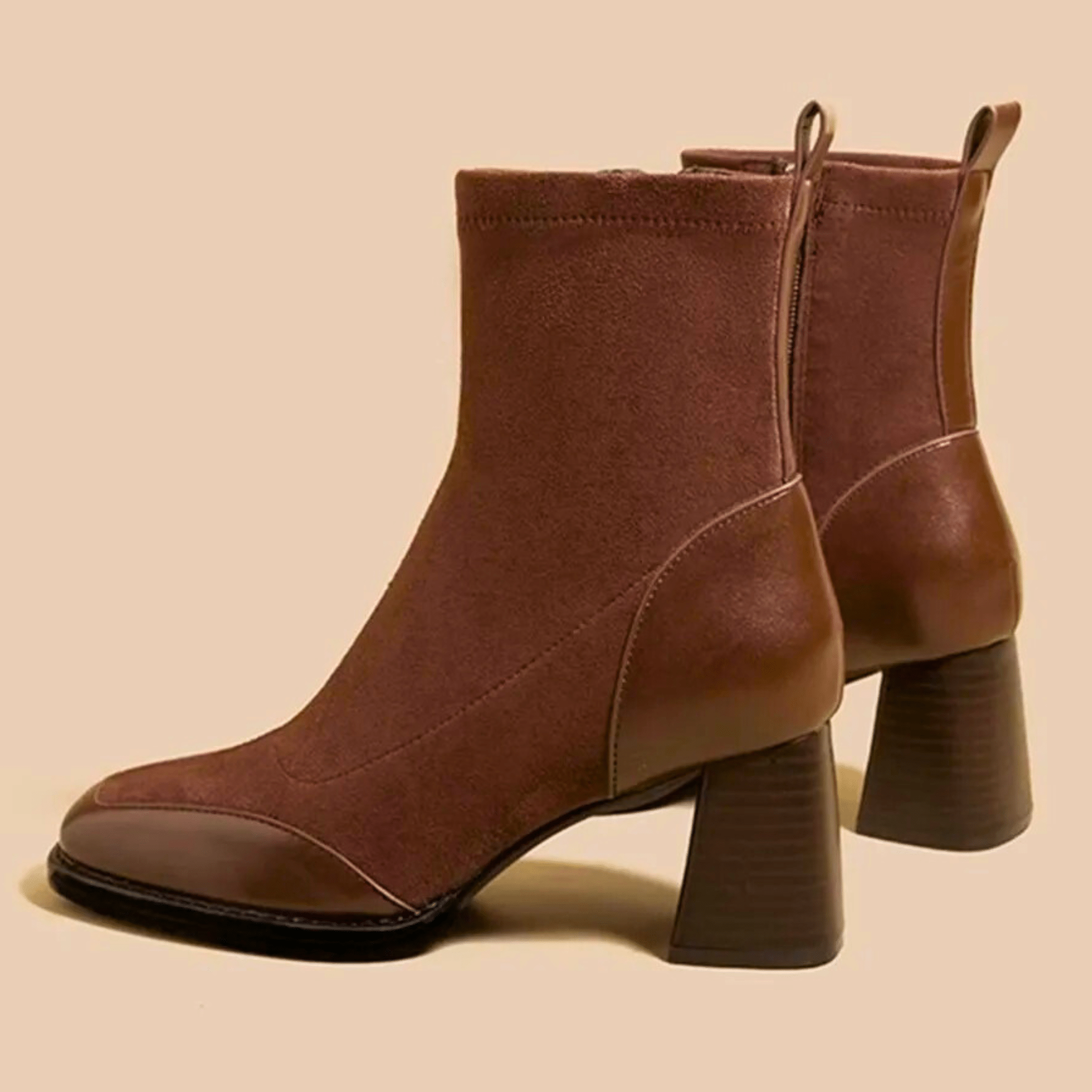 Women's Classic Block Heel Ankle Boots