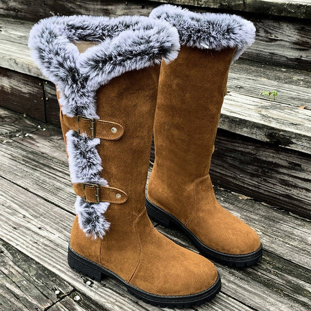 Women's Faux Suede Knee High Boots