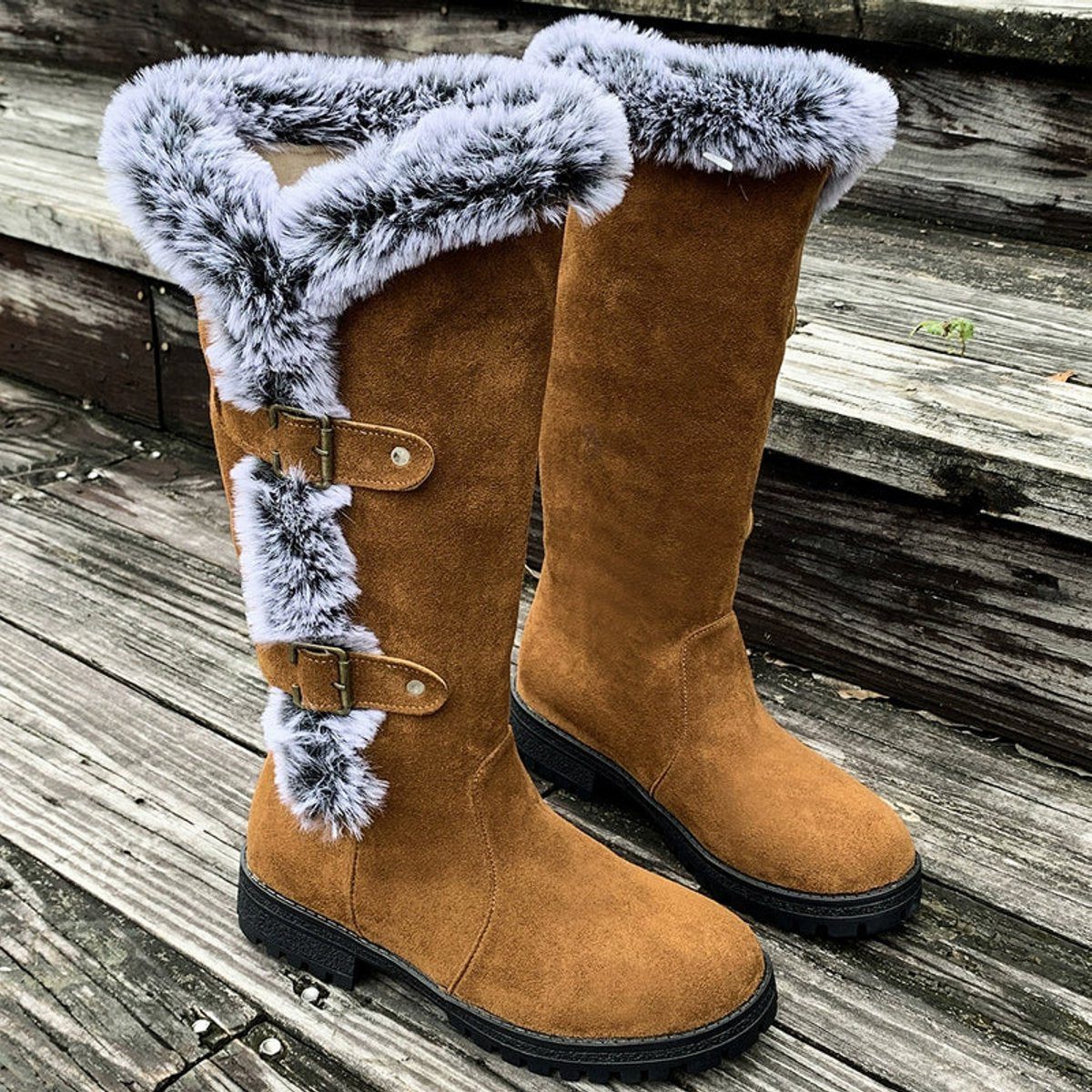 Women's Faux Suede Knee High Boots