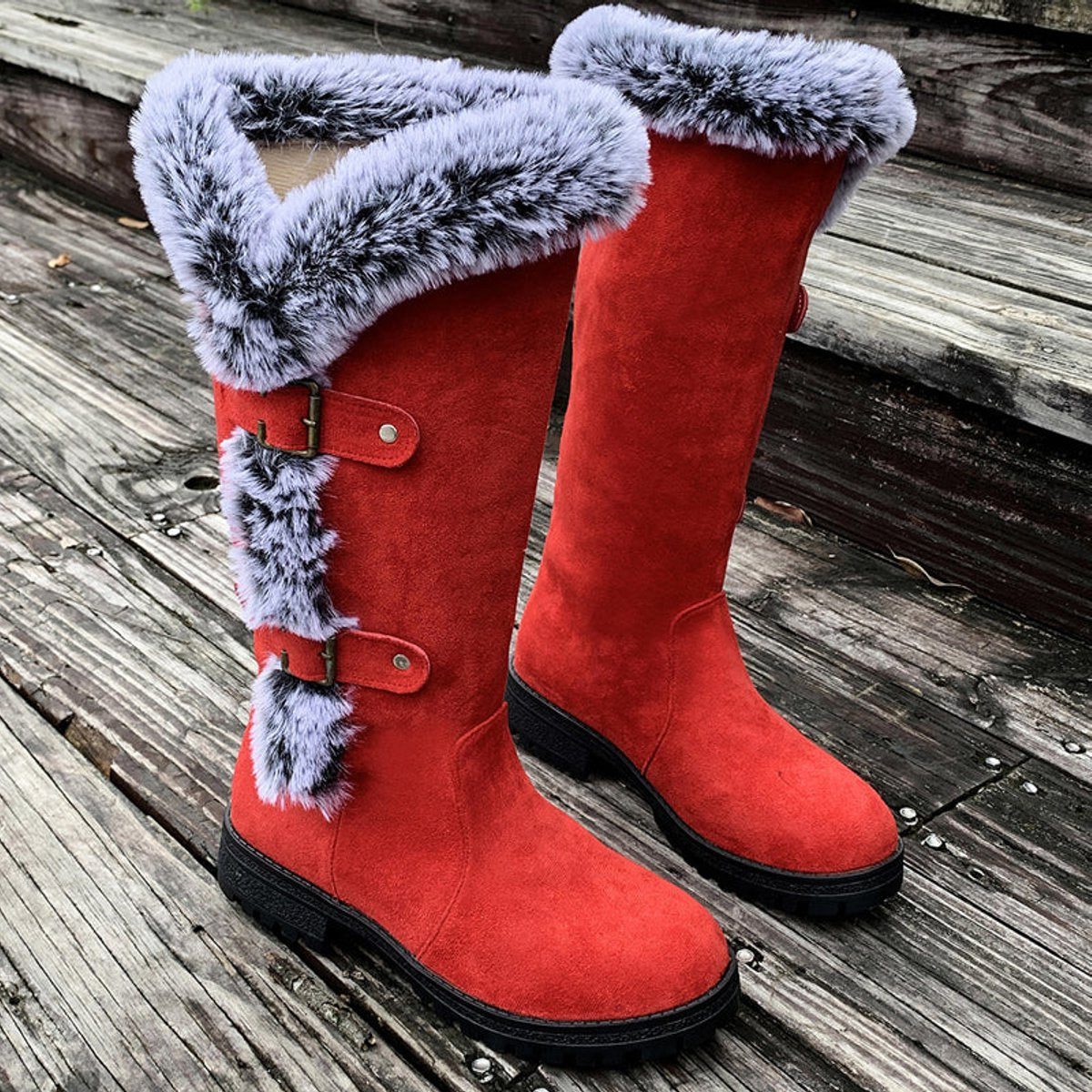 Women's Faux Suede Knee High Boots