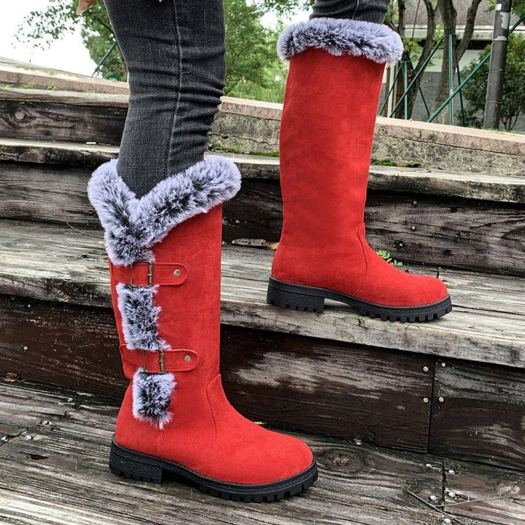 Women's Faux Suede Knee High Boots