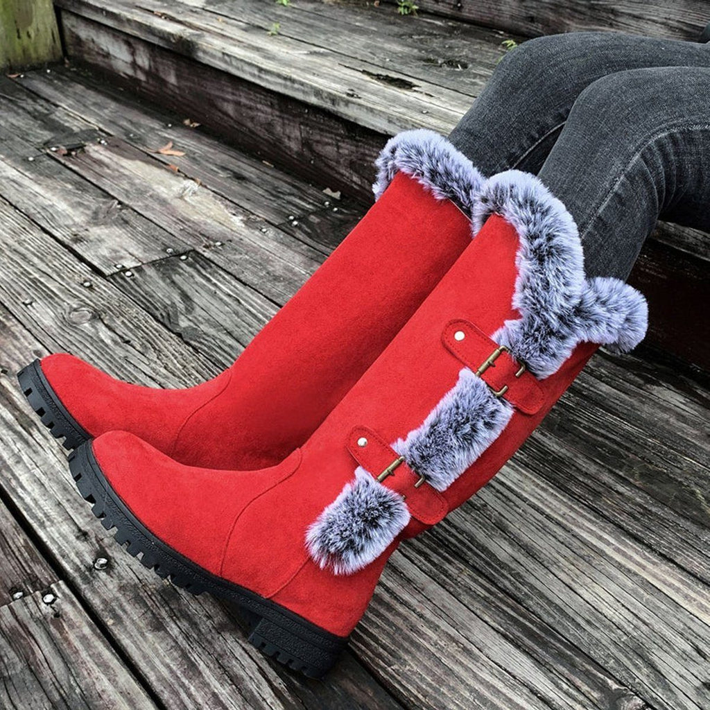 Women's Faux Suede Knee High Boots